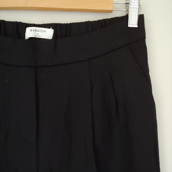Babaton Cohen Wool Cashmere Pants Cropped Black Size 6 - Picture 9 of 15